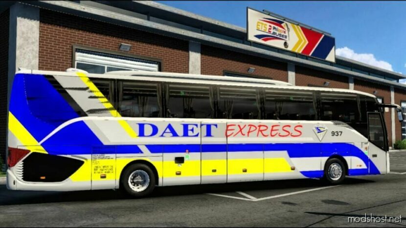 ETS2 Setra Mod: S516HD Daet Express Skin (Featured)