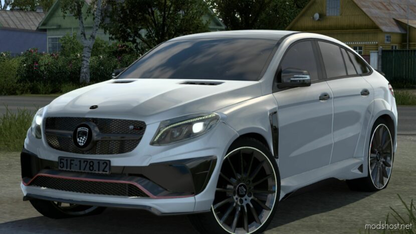 ETS2 Mercedes-Benz Car Mod: GLE COUPE AMG ONYX 1.48 (Featured)