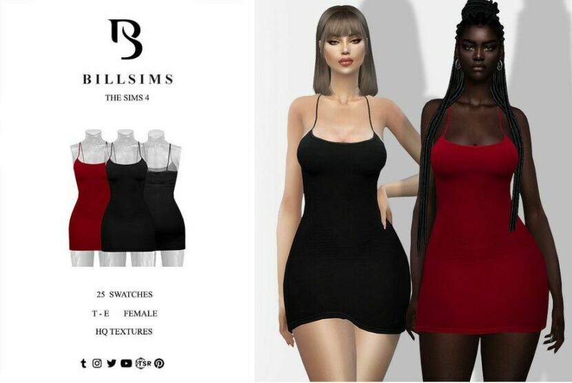 Sims 4 Elder Clothes Mod: Soft Seamless Mini Dress (Featured)