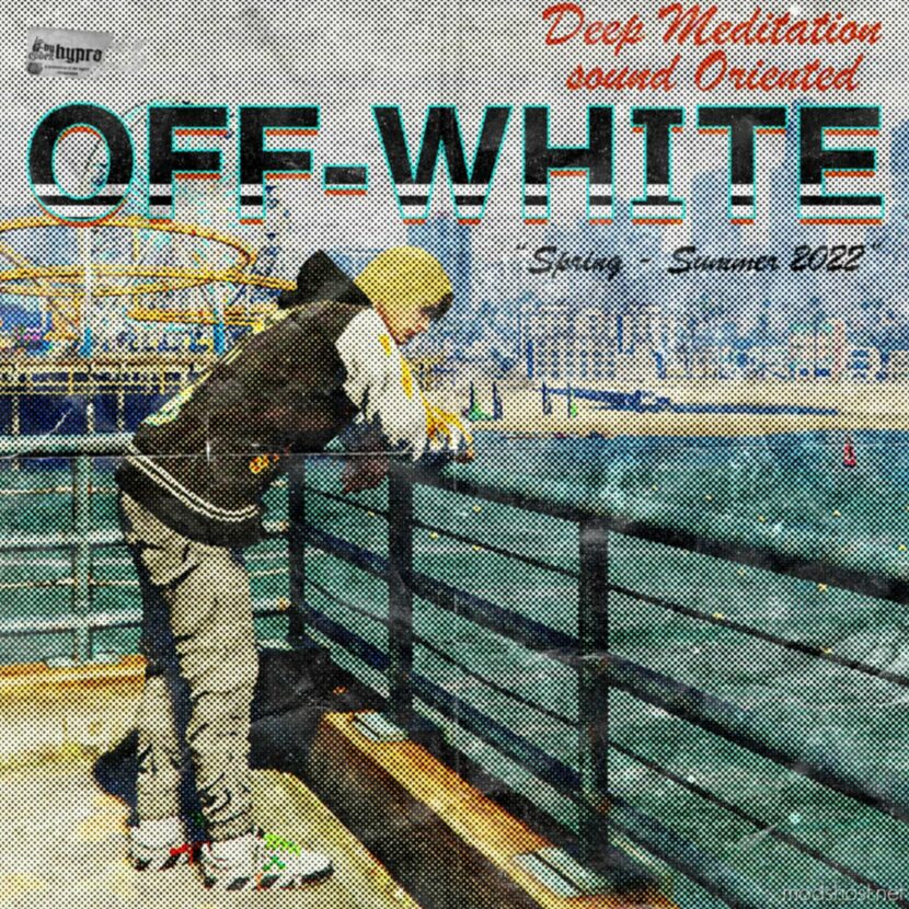 GTA 5 Player Mod: OFF White Leather Varsity Jackets For MP Male (Featured)