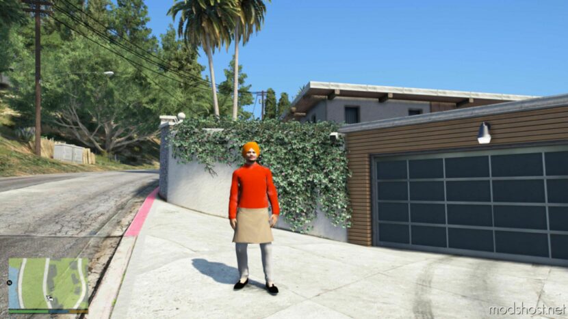 GTA 5 Player Mod: OLD Look Sidhu Paji Add-On PED (Featured)