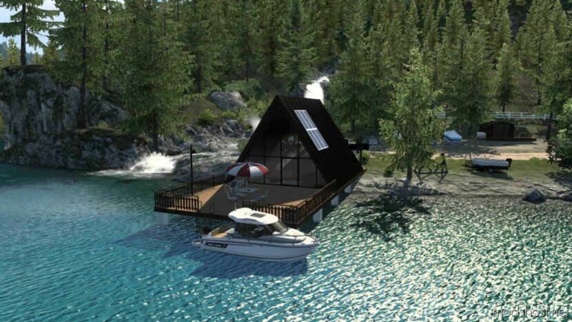 ATS Map Mod: Lake Cabin (A-Frame) 1.47/1.48 (Featured)