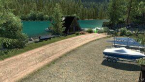 ATS Map Mod: Lake Cabin (A-Frame) 1.47/1.48 (Image #4)