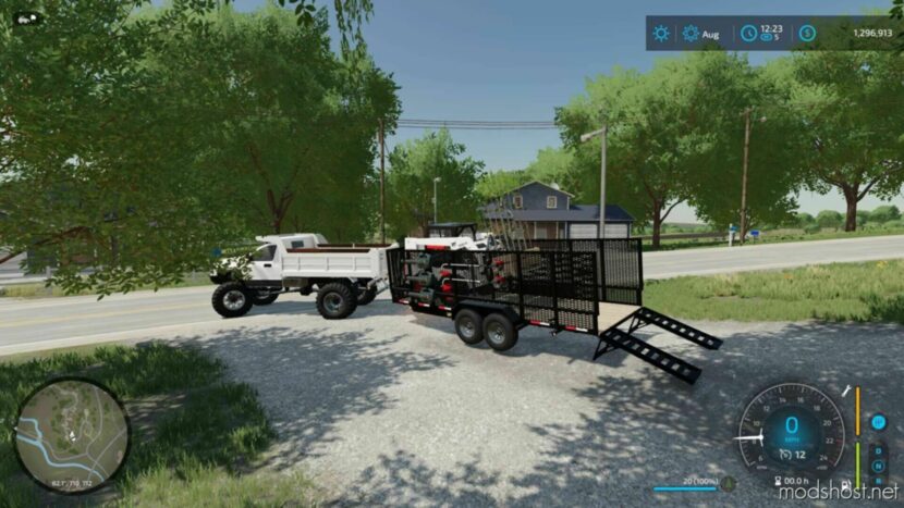 FS22 Mod: BIG TEX 10PI Landscape Trailer (Featured)