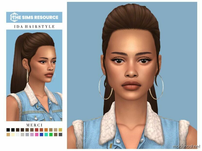 Sims 4 Elder Mod: IDA Hairstyle (Featured)