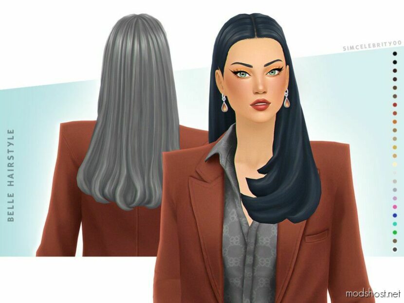 Sims 4 Female Mod: Belle Hairstyle (Featured)