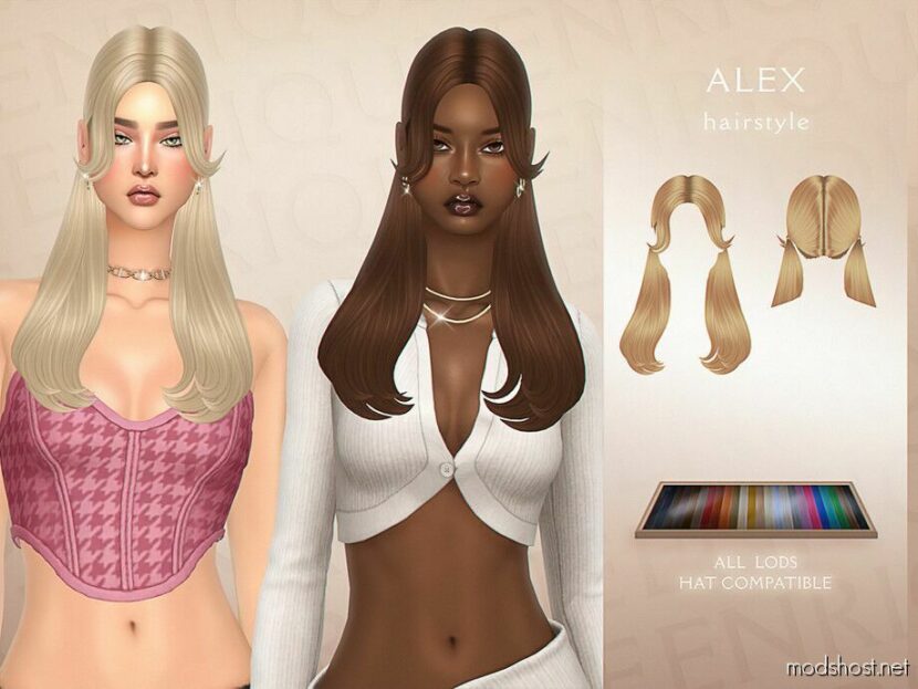 Sims 4 Female Mod: Alex Hairstyle (Featured)