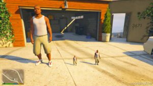 GTA 5 Player Mod: Small Franklin Add-On PED V1.1 (Image #2)