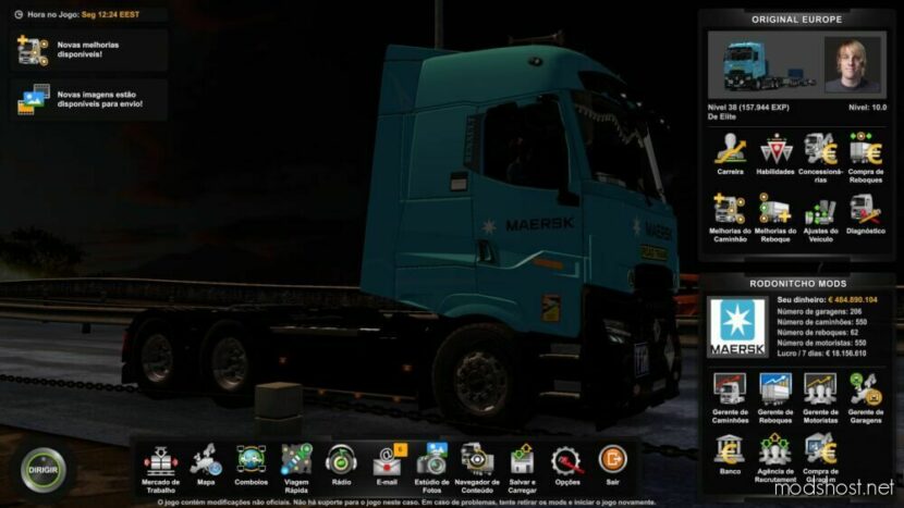 ETS2 Save Mod: Profile 1.48.2.0 With Mods By Rodonitcho Mods 1.48 (Featured)