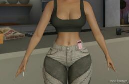 GTA 5 Player Mod: Lina Crop TOP For MP Female (Image #2)