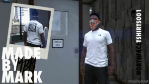 GTA 5 Player Mod: MBM – North Face Tshirt Pack (MP Male) 20 Textures (Image #3)