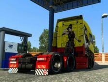 ETS2 Mod: Momiji Black Gold Dress Skin By ZEN Workshop (Image #3)