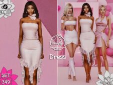 Sims 4 Female Clothes Mod: Shades Of Pink Collection SET 349 (Featured)