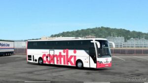 ETS2 Mod: Temsa Safir Plus - Contiki Pink Skin (Image #2)