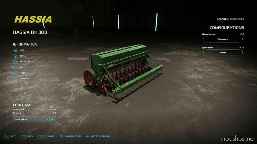 FS22 Seeder Mod: Hassia DK 300 (Featured)