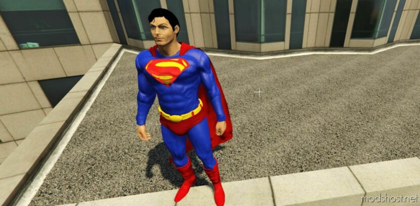 GTA 5 Player Mod: Superman V2 Deluxe Addon PED (Featured)