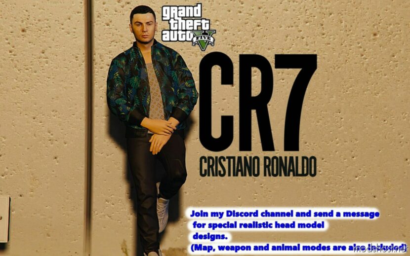 GTA 5 Player Mod: Cristiano Ronaldo (2023) Add-On PED (Featured)