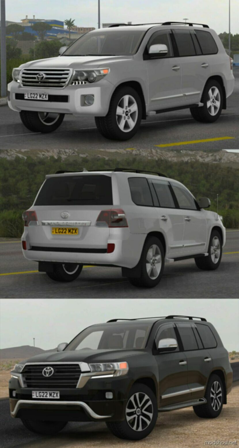 ETS2 Toyota Car Mod: Land Cruiser 200 2012 V1.5 1.48 (Featured)