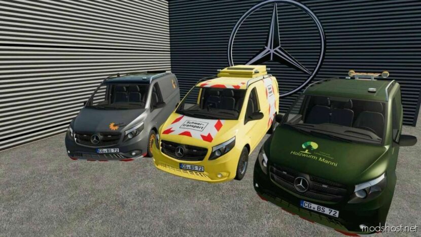 FS22 Mercedes-Benz Vehicle Mod: Mercedes Benz Vito 2014 (Featured)