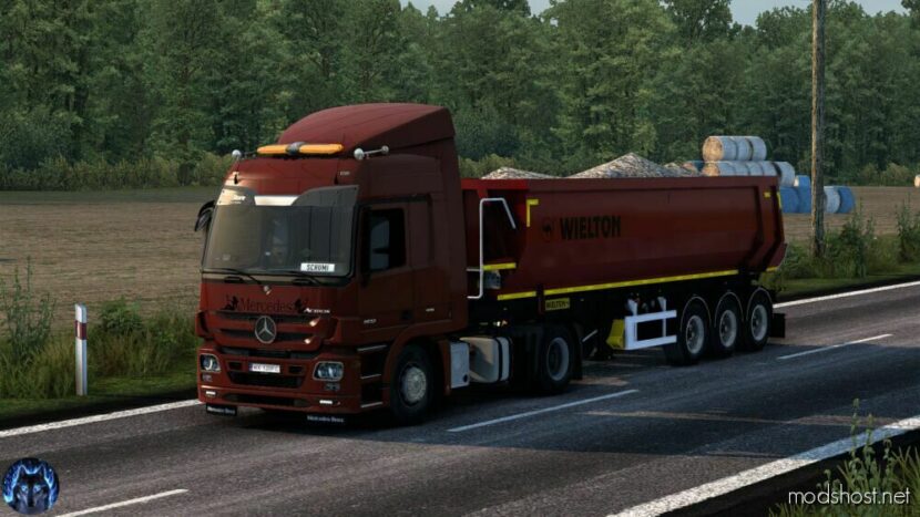 ETS2 Mercedes-Benz Truck Mod: Mercedes Actros MP3 Reworked V4.3 Schumi 1.48 (Featured)