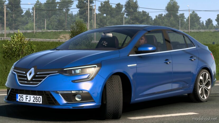 ETS2 Car Mod: RENAULT MEGANE IV V1R14 1.48 (Featured)