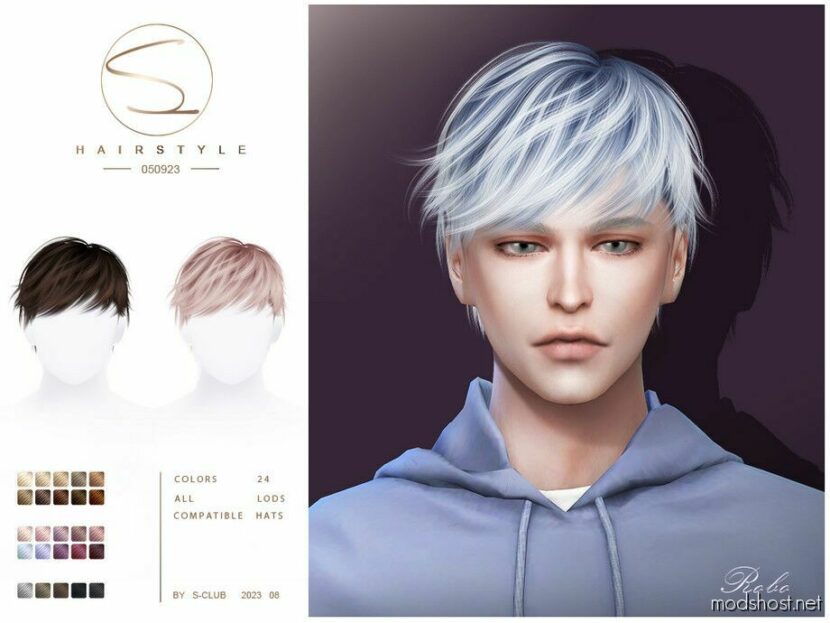 Sims 4 Male Mod: Short Hair (Robo 090923) (Featured)