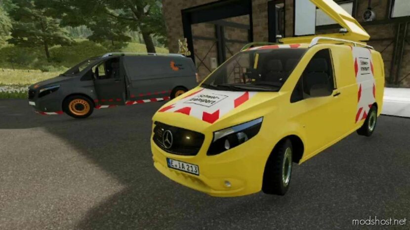 FS22 Mercedes-Benz Vehicle Mod: Mercedes Benz Vito 2014 V1.0.0.1 (Featured)