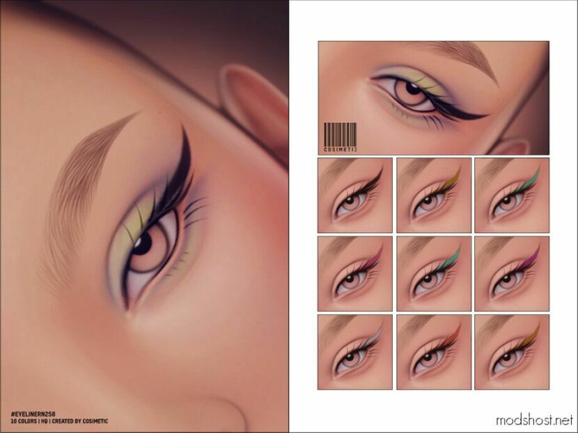 Sims 4 Eyeliner Makeup Mod: N258 (Featured)