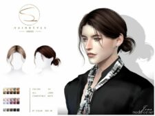 Sims 4 Male Mod: Hair With BUN (Jone 030923) (Featured)