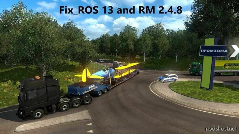 ETS2 Map Mod: FIX ROS 13 And RM 2.4.8 (Featured)