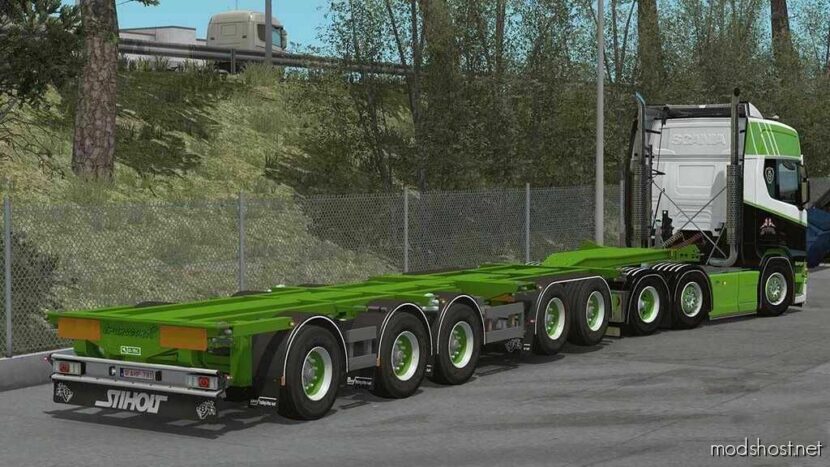 ETS2 Mod: D-Tec Container Trailer 1.48 (Featured)