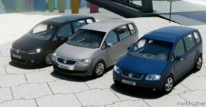 BeamNG Volkswagen Car Mod: 2003-2015 Volkswagen Touran (1T, Facelift, Facelift II) 0.29 (Featured)