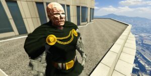 GTA 5 Player Mod: Doctor Doom Deluxe Addon PED (Image #3)