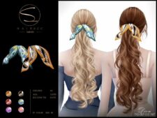 Sims 4 Female Accessory Mod: Hair Kerchief (Dion) 040923 (Featured)