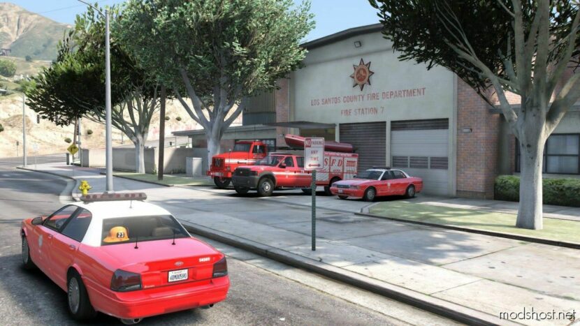 GTA 5 Map Mod: Lsfd/Lscfd Fire Station 7 Exterior Rework SP / Fivem Ready Well Optimized V1.1 (Featured)