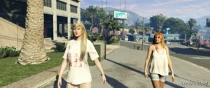 GTA 5 Player Mod: Puny Shirt For MP Female (Image #4)