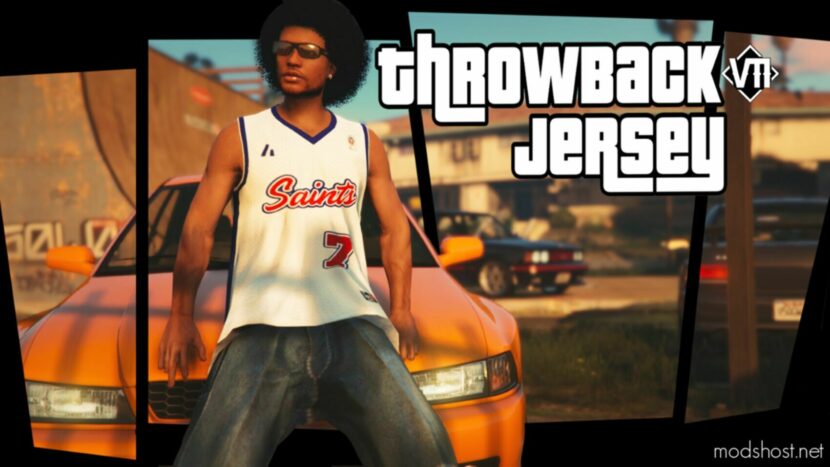 GTA 5 Player Mod: Throwback Saints Jersey For MP Male (Featured)