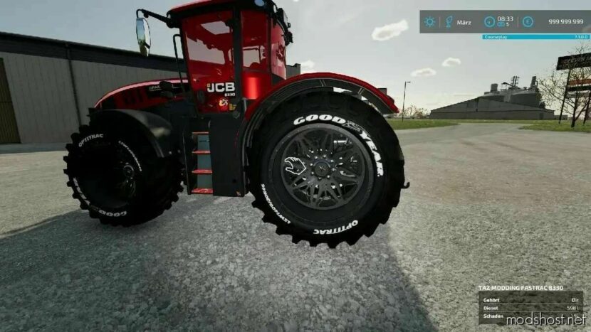 FS22 JCB Tractor Mod: Fastrac 8330 By Taz-Modding V2.0.0.1 (Featured)