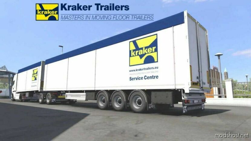 ETS2 Mod: Kraker Walkingfloor Trailer V2.3 1.48 (Featured)