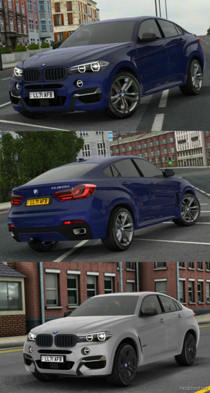 ETS2 BMW Car Mod: X6 M50D F16 V2.8 1.48 (Featured)