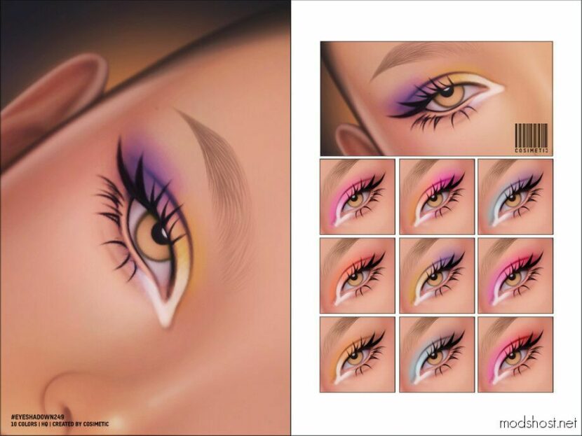 Sims 4 Female Makeup Mod: Eyeshadow N249 (Featured)