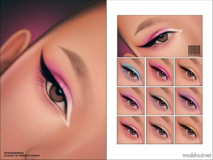 Sims 4 Eyeshadow Makeup Mod: N248 (Featured)