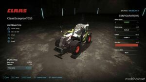 FS22 Claas Forklift Mod: Scorpion 7055 V2.2 (Image #2)