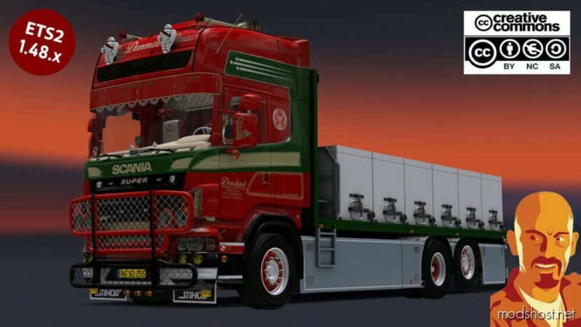 ETS2 Scania Truck Mod: R560 Donslund + Trailer 1.48 (Featured)