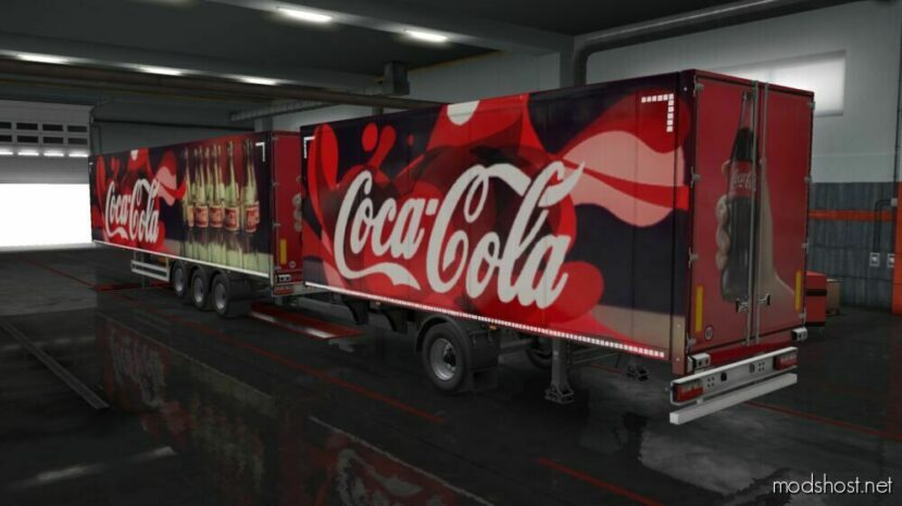 ETS2 Mod: Coca-Cola Bottle Trailer 1.48 (Featured)