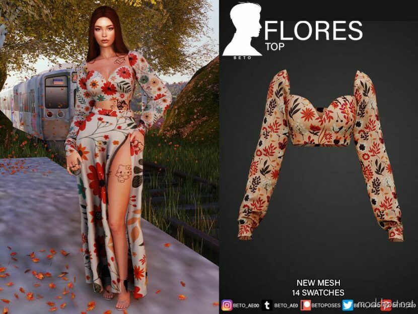 Sims 4 Everyday Clothes Mod: Flores SET (Featured)