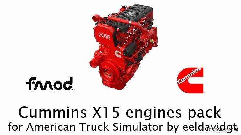 ATS Engines Part Mod: Cummins X15 Engines Pack V1.2 1.48 (Featured)