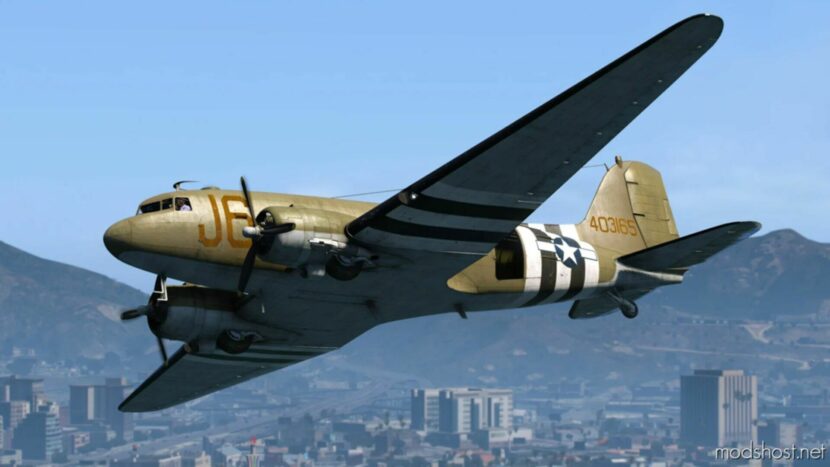 GTA 5 Vehicle Mod: Douglas C-47 Skytrain (Featured)