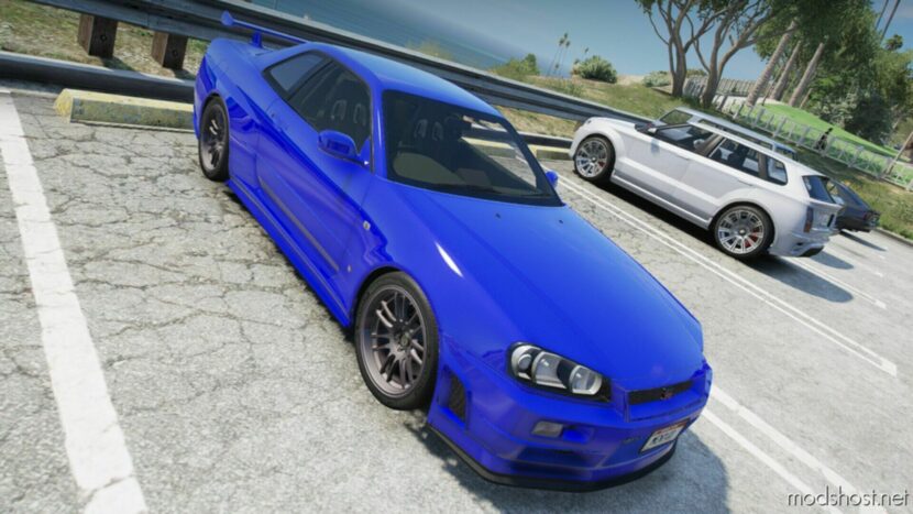 GTA 5 Nissan Vehicle Mod: Skyline GT-R R34 (Featured)