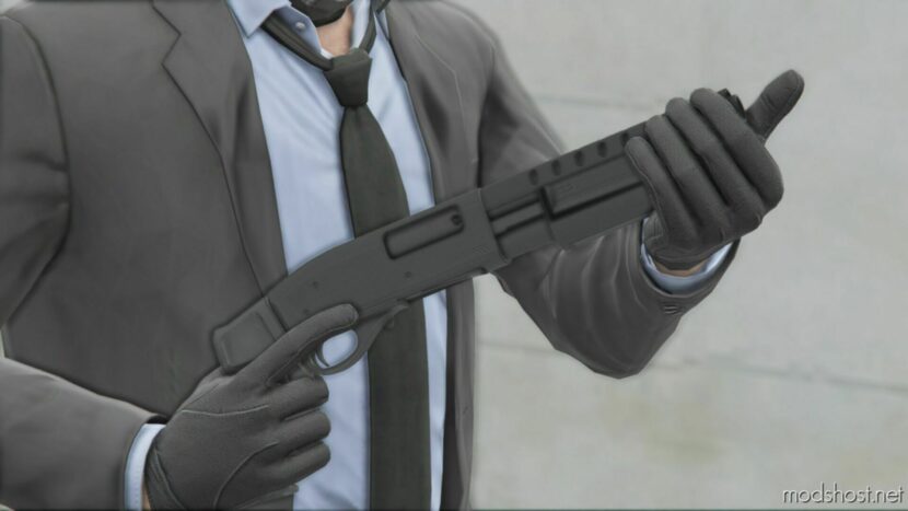 GTA 5 Weapon Mod: Remington 590 – Short Version Animated V2.0 (Featured)